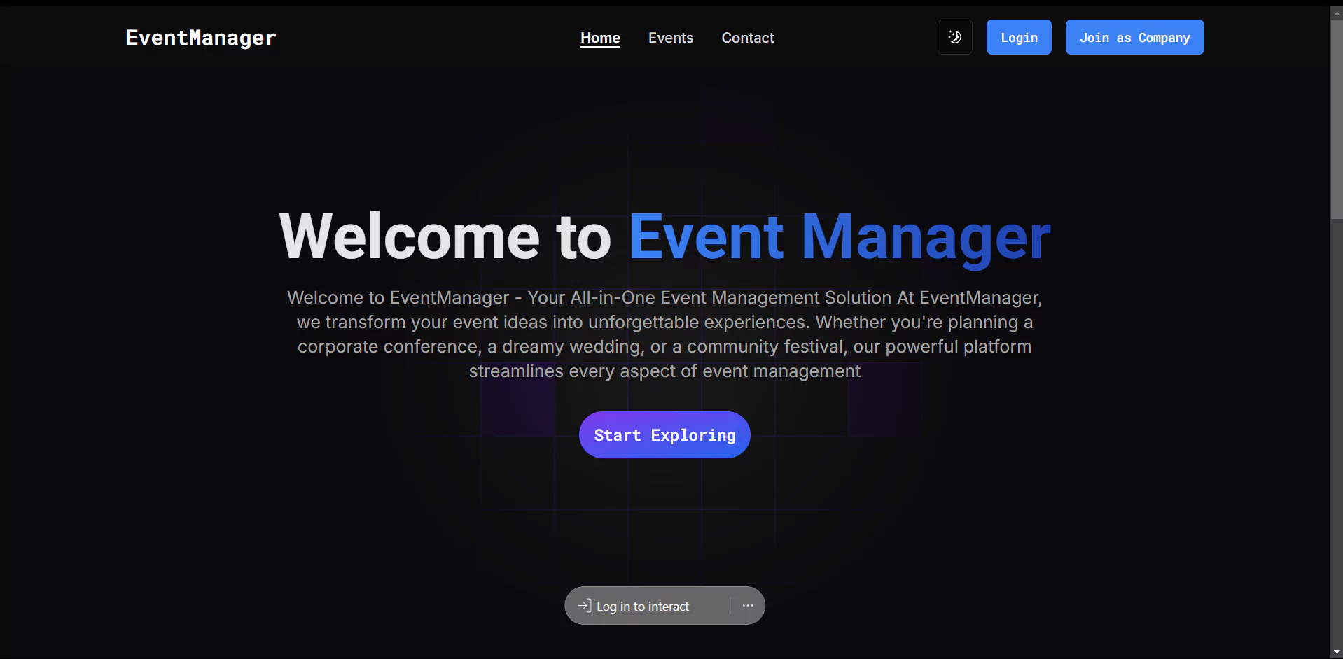 Event Management Solution
